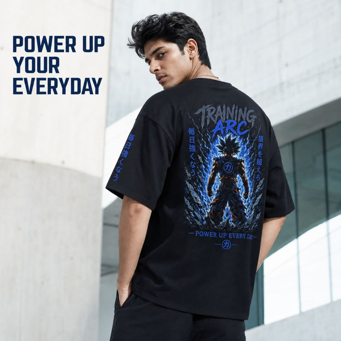 Training Arc Oversized Men's Graphic Tee