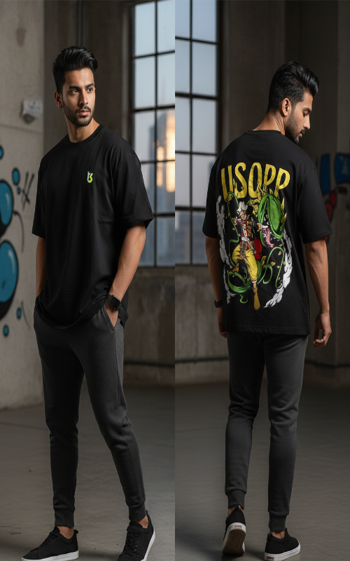 Usopp Oversized T-shirt Black