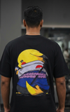 Pikachu Print Mens Oversized T-shirt - Black
