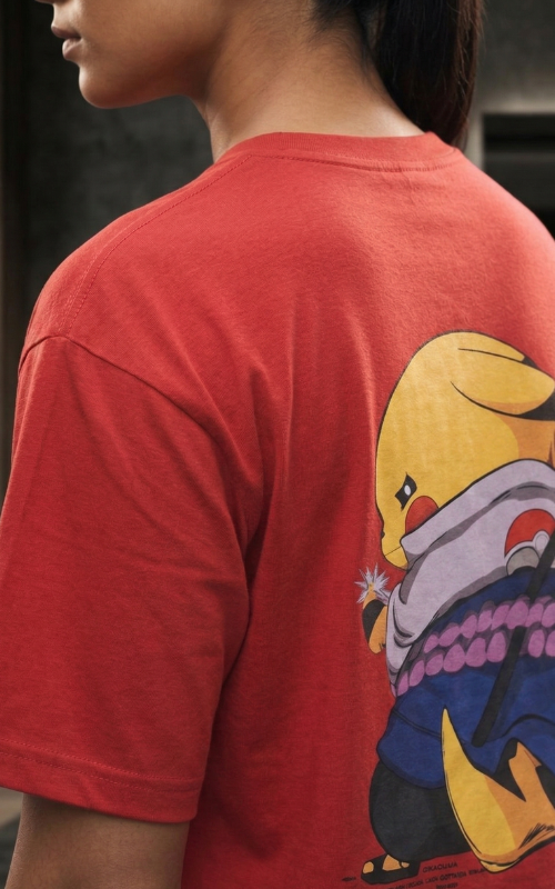 Pikachu Oversized T-Shirt  - Red