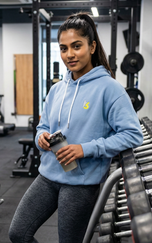 Goku Embroidery Mens Hoddies - Blue