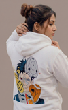 Obito Uchiha Embroidery Hoddies - White