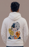 Obito Uchiha Embroidery Hoddies - White