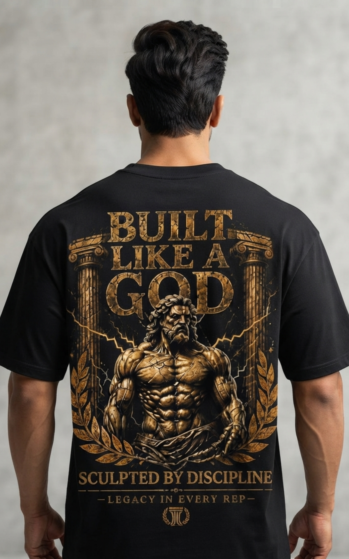 Built Like a God Men's Oversized Graphic Tee