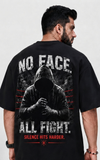 No Face All Fight Oversized Graphic Tee