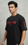 Devil Mode Oversized Men's Graphic T-Shirt