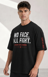 No Face All Fight Oversized Graphic Tee